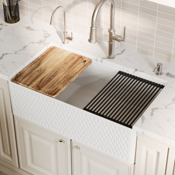 Fireclay White Kitchen Sink 8