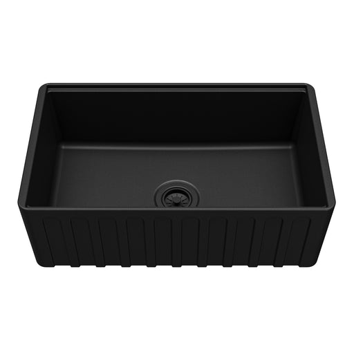 Fireclay Matte Black Kitchen Sink 1