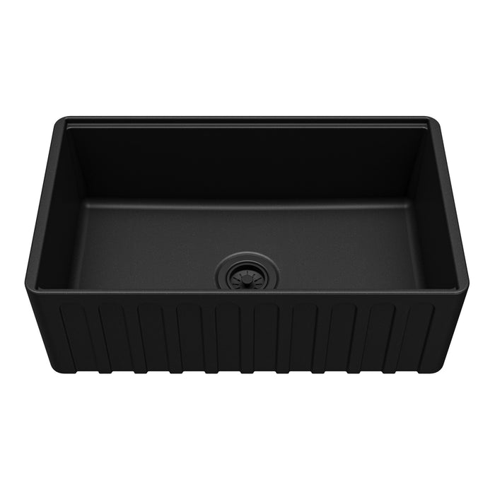 Fireclay Matte Black Kitchen Sink 1