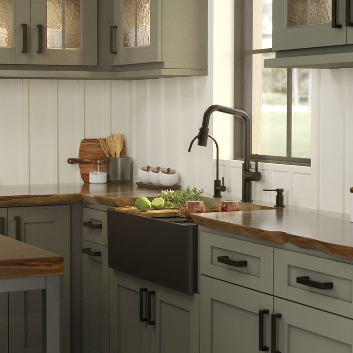 Fireclay Matte Black Kitchen Sink 10