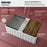 FCWSF30SBWH.PK1 Fireclay White Fireclay Farmhouse / Apron Front Workstation Kitchen Sink - 30" x 17 1/2" x 10"