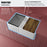 FCWSF30SBWH.PK1 Fireclay White Fireclay Farmhouse / Apron Front Workstation Kitchen Sink - 30" x 17 1/2" x 10"