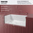 FCWSF30SBWH.PK1 Fireclay White Fireclay Farmhouse / Apron Front Workstation Kitchen Sink - 30" x 17 1/2" x 10"