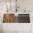 FCWSF30SBWH.PK1 Fireclay White Fireclay Farmhouse / Apron Front Workstation Kitchen Sink - 30" x 17 1/2" x 10"