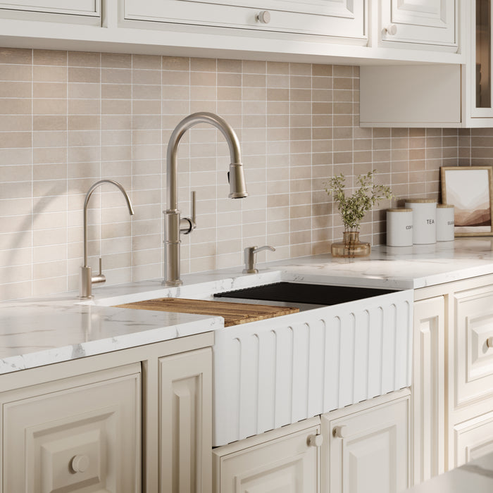Fireclay White Kitchen Sink 9