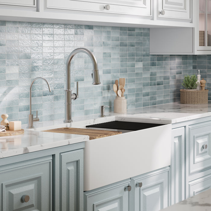 Fireclay White Kitchen Sink 10