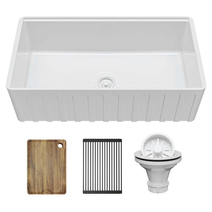 Fireclay White Kitchen Sink 2