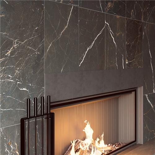 Reve Porcelain Noir Tile Matte 6
