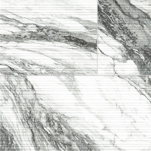 Touche Porcelain Pleated Deco Zebre Tile Satin 2