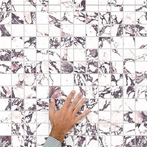 Rubis Tile Somer Tile Touche Rubis Satin Porcelain Mosaic | Lowest Price — Stone ...