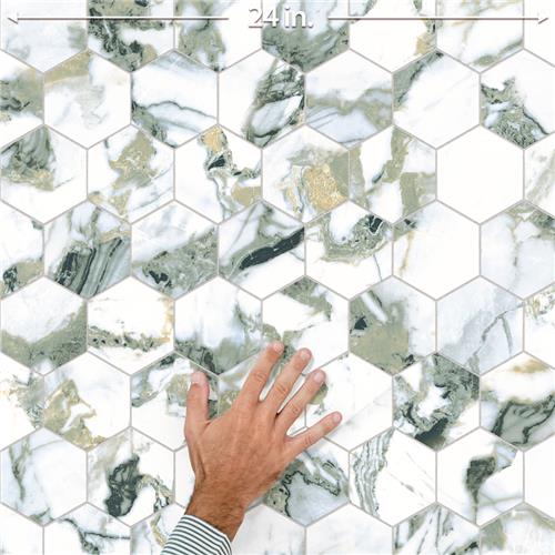 Touche Porcelain Jade Mosaic Satin 4