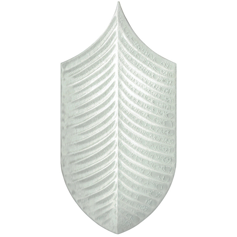 Fiji Crystal Crackled Ceramic Mosaic - Leaf