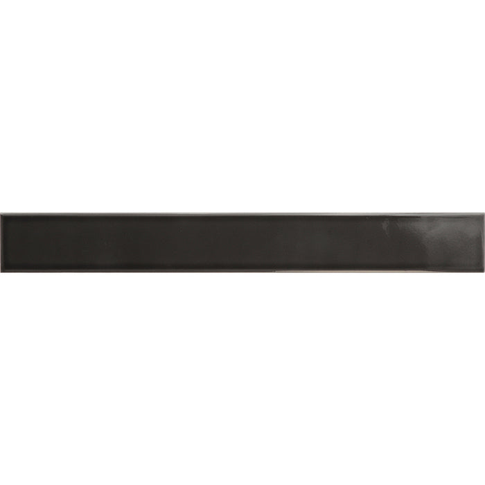 Flatiron Black Ceramic Tile - Glossy