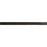 Flatiron Black Ceramic Floor & Wall Trim - 1/2" x 7.9" Pencil