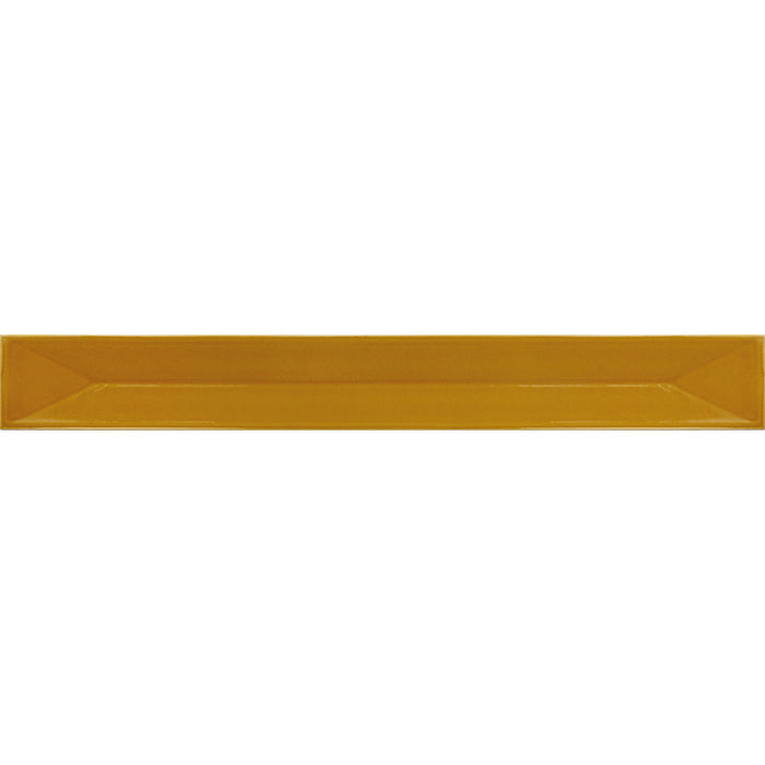 Flatiron Deco Honey Ceramic Tile - Glossy