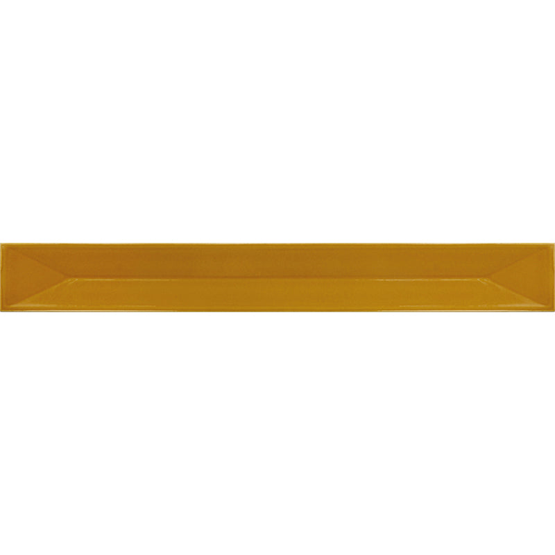 Flatiron Deco Honey Ceramic Tile - Glossy