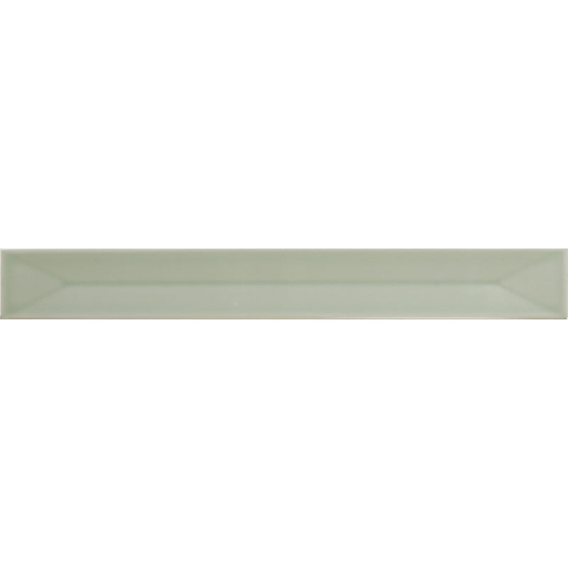 Flatiron Deco Mint Ceramic Tile - Glossy