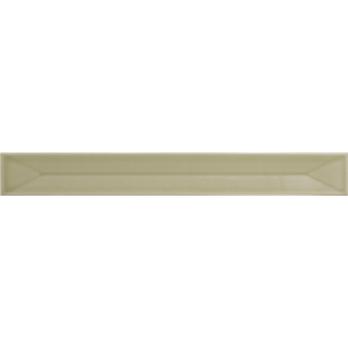 Flatiron Deco Olive Ceramic Tile - Glossy