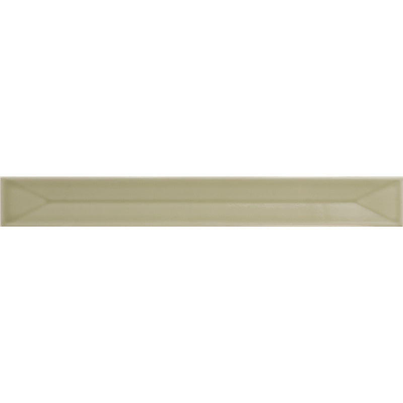 Flatiron Deco Olive Ceramic Tile - Glossy