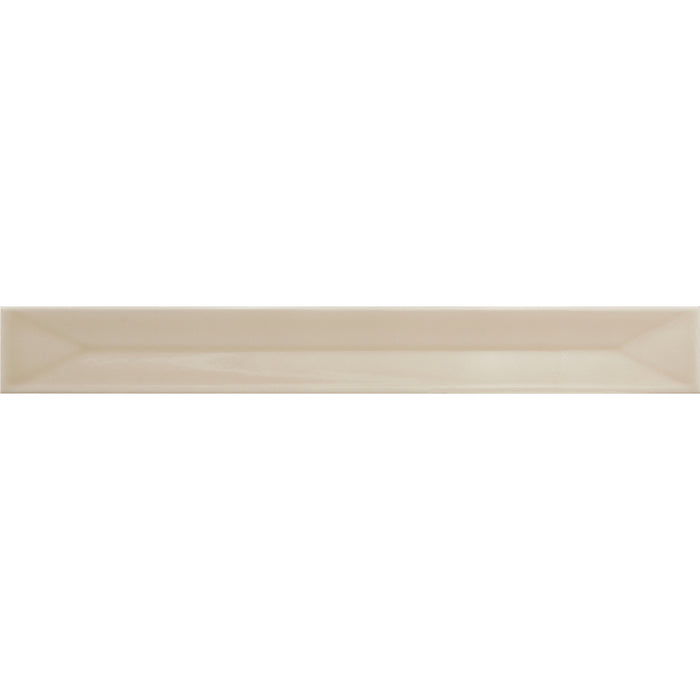 Flatiron Deco Sand Ceramic Tile - Glossy