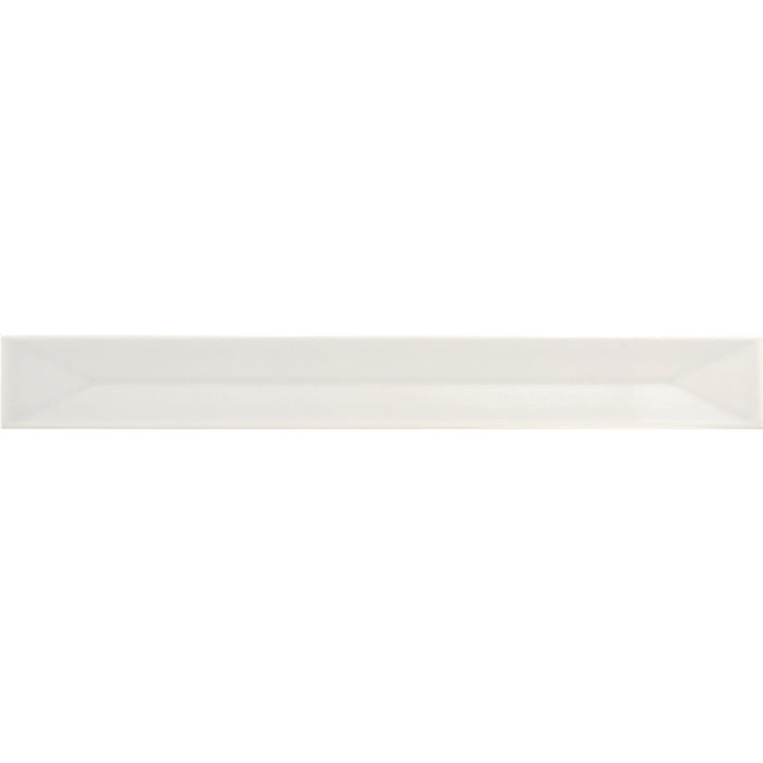 Flatiron Deco Snow Ceramic Tile - Glossy