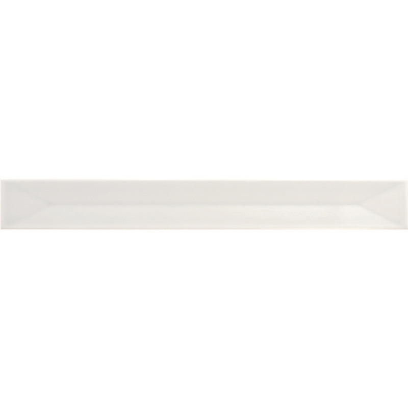 Flatiron Deco Snow Ceramic Tile - Glossy