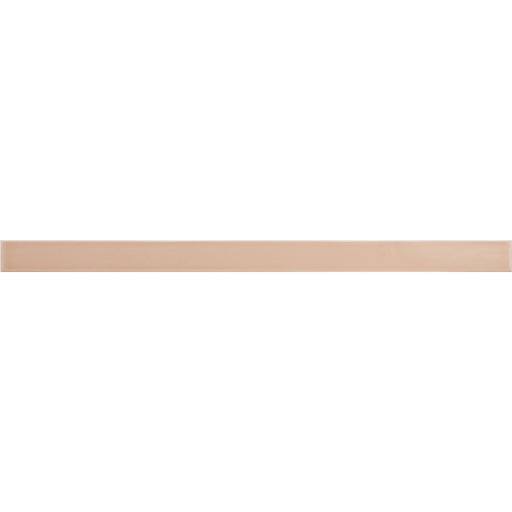 Flatiron Pink Ceramic Wall Trim - 1/2" x 7.9" Pencil