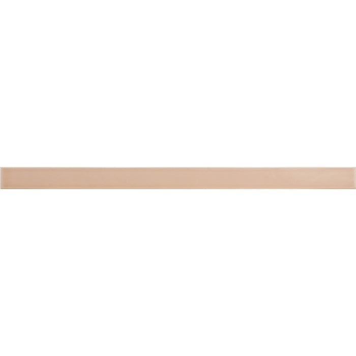 Flatiron Pink Ceramic Wall Trim - 1/2" x 7.9" Pencil