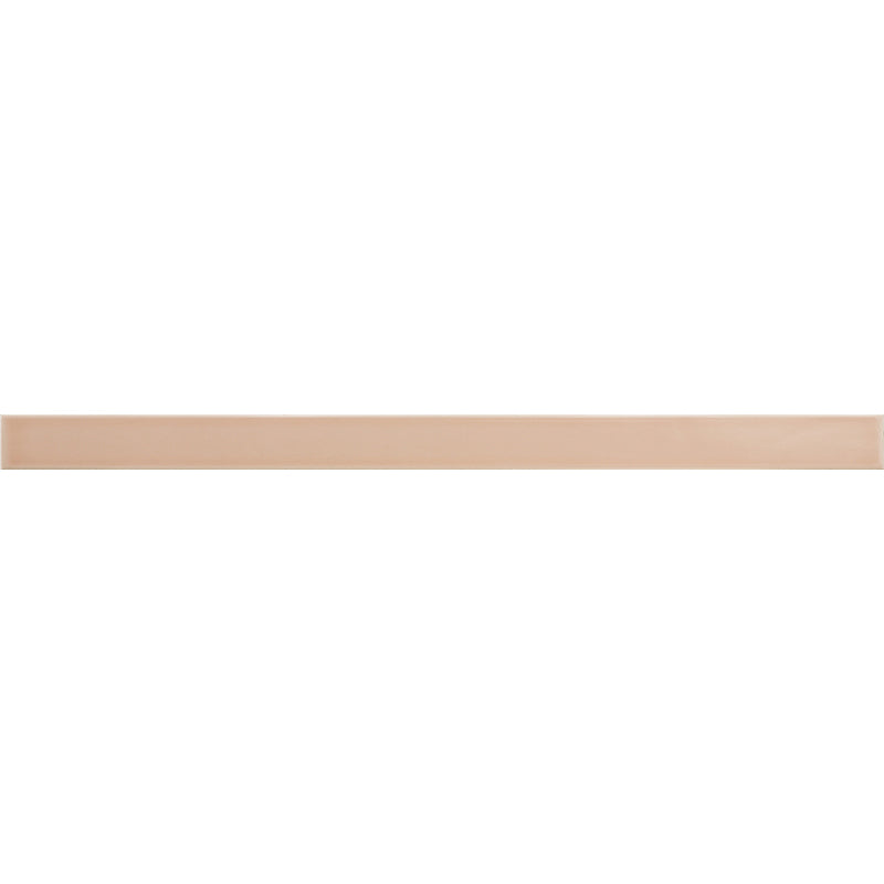 Flatiron Pink Ceramic Wall Trim - 1/2" x 7.9" Pencil