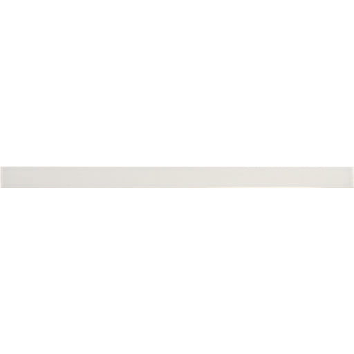 Flatiron Snow Ceramic Wall Trim - 1/2" x 7.9" Pencil