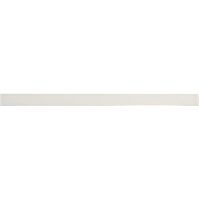 Flatiron Snow Ceramic Wall Trim - 1/2" x 7.9" Pencil