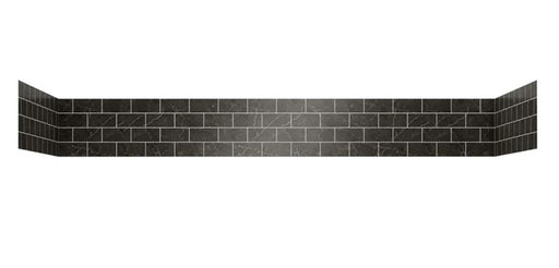 Jetcoat Flex Stone Composite Dark Polished Grey Marble Shower Wall Dark Polished Grey Marble 1