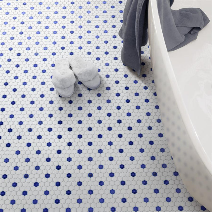 Metro Porcelain Ion White With Sapphire Dot FMT1HGDWS