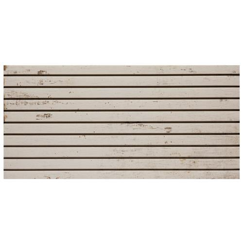 Retro Strata Porcelain Blanc Tile Matta 1