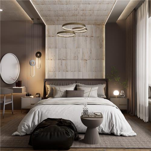 Retro Strata Porcelain Blanc Tile Matta 3