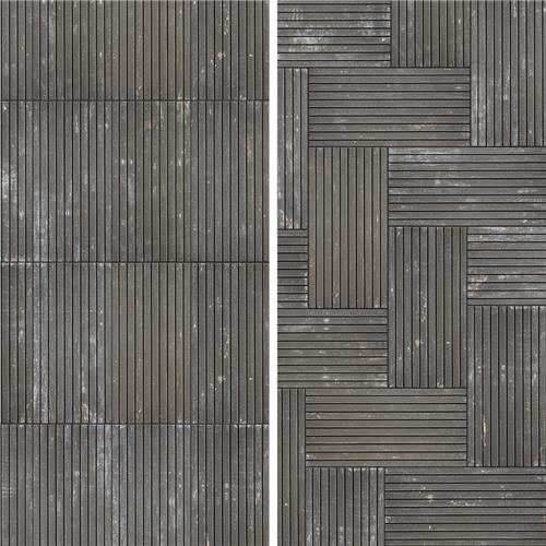 Retro Strata Porcelain Nero Tile Matta 4