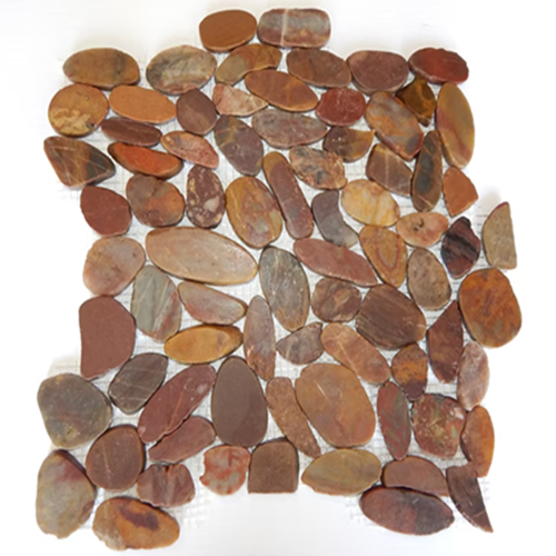 Pebble Redwood Interlocking Mosaic Natural 1