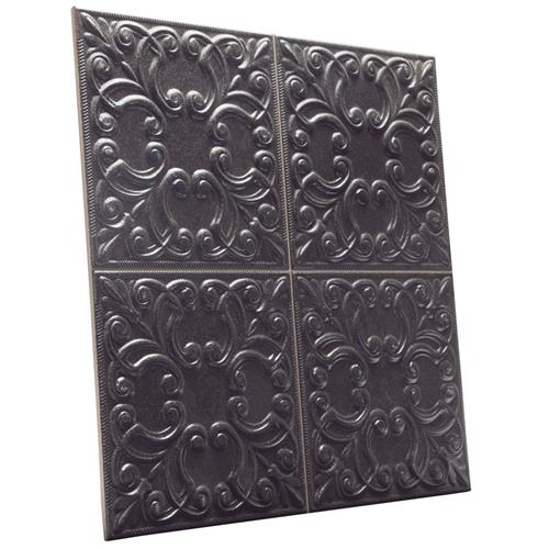 Victorian Porcelain Tin Black Tile Glossy 2