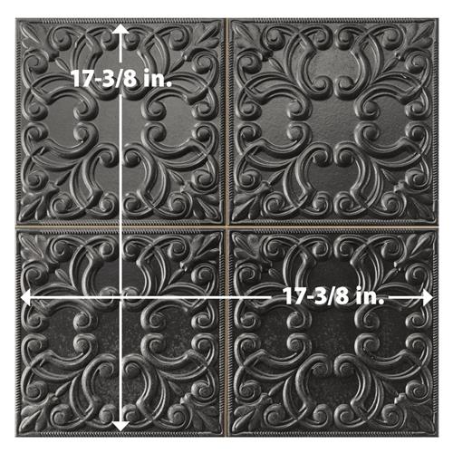 Victorian Porcelain Tin Black Tile Glossy 5