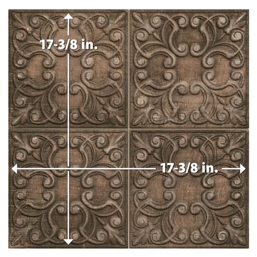 Victorian Porcelain Tin Copper Tile Glossy 5