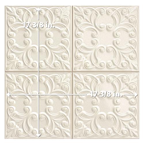 Victorian Porcelain Tin Pearl Tile Glossy 5