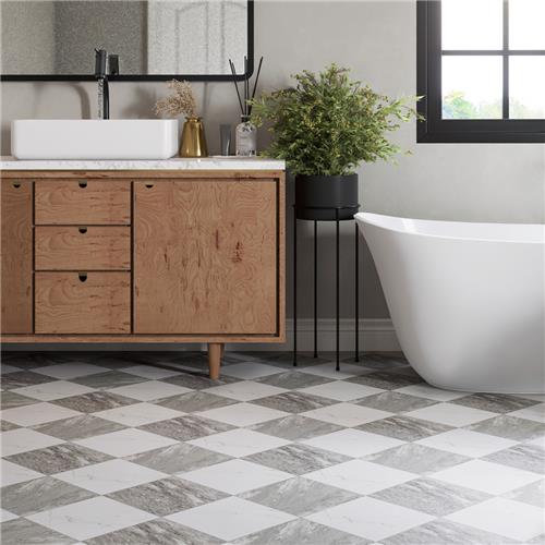 Marbilia Porcelain Chess Bardiglio Tile Matte 5