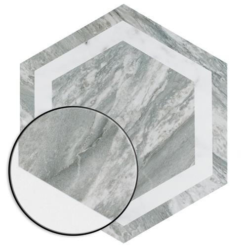 Marbilia Porcelain Bardiglio White Geo with Biotech Tile Matte 2