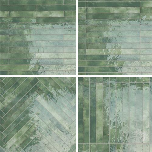 Scottsdale Porcelain Green Tile Glossy 3