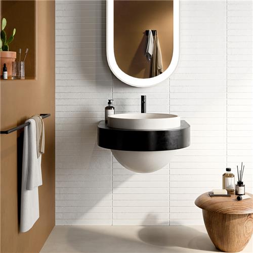 Tucson Porcelain Total White Tile Matte 8