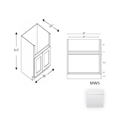 Framed Shaker Premium Wood Micro White Shaker Base Cabinet Natural clear coat 1
