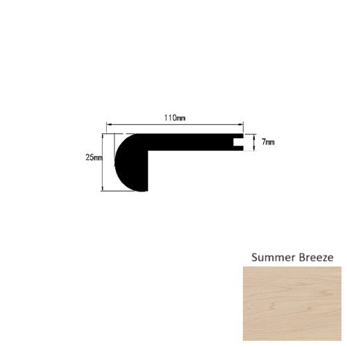 Genesis Silhouette Summer Breeze Luxury Vinyl Moulding / Trim - 94" Flush Stair Nose