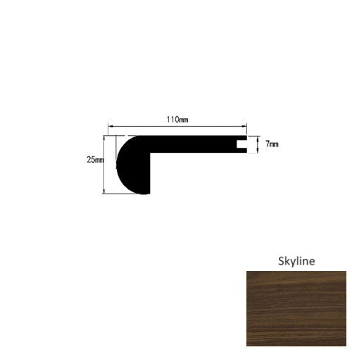 Genesis Silhouette Skyline Luxury Vinyl Moulding / Trim - 94" Flush Stair Nose