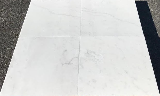Honed Fantasy White Marble Tile