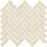 Full Sheet Sample - Feel Cream Spina Porcelain Mosaic - 12" x 12" x 10 MM Matte